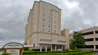 Outdoor Hotel Entrance Tower
