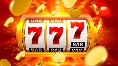 Slot about to become a jackpot with gold coins flying around