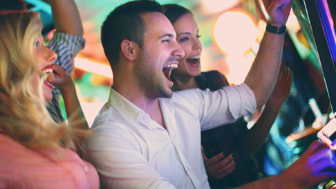 winning at the slot machine